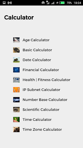 Android application Nickzom Calculator+ screenshort