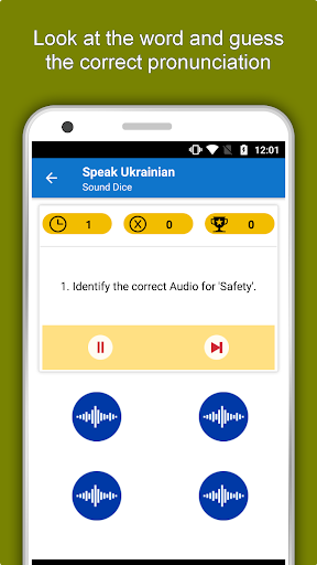 Screenshot of Learn Ukrainian Language App