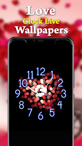 Android application Love Clock Live Wallpapers HD screenshort