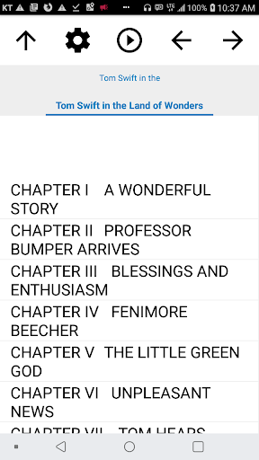 Android application Book, Tom Swift in the Land of screenshort