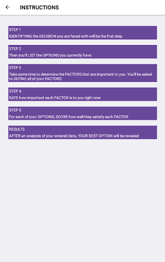 Android application The Decision Smith screenshort