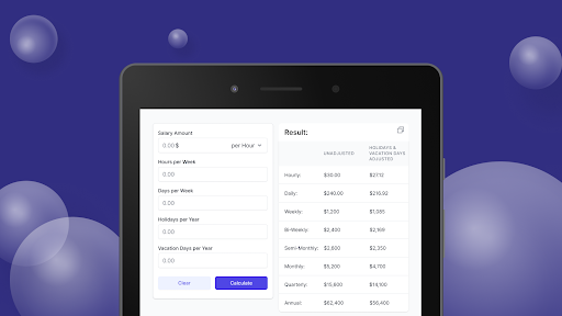 Salary Calculator Screen 3