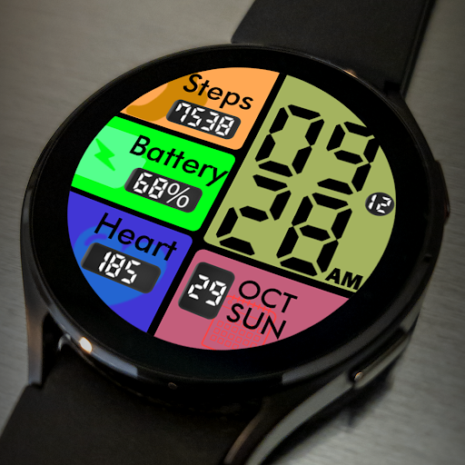 Key051 Colourful Watch Face Screen 3
