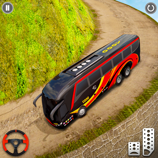 Mountain Climb Bus Racing Game