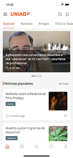 Android application UNIAD Educação screenshort
