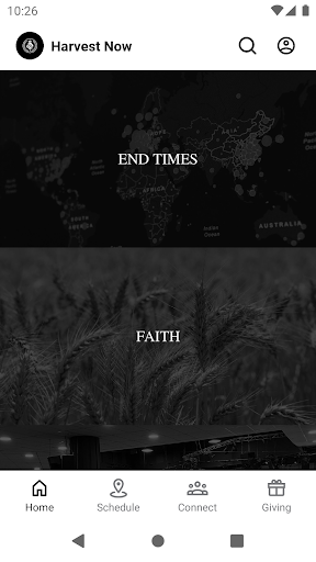 Android application Greater Harvest Ministries screenshort