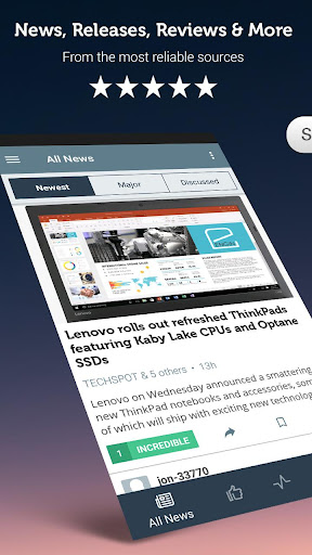 Android application Gadgets News - Newsfusion screenshort