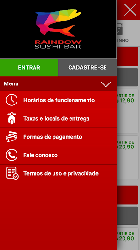 Android application Rainbow Sushi Bar screenshort