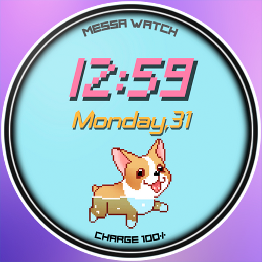 Kawaii Watch Face Corgi logo