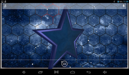 צילום מסך של טפט חי של Star X 3D