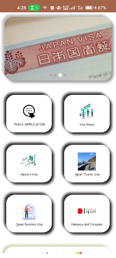 Android application Japan Visa Apply - Visa Check screenshort