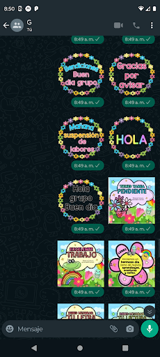 Stickers para calificar tareas