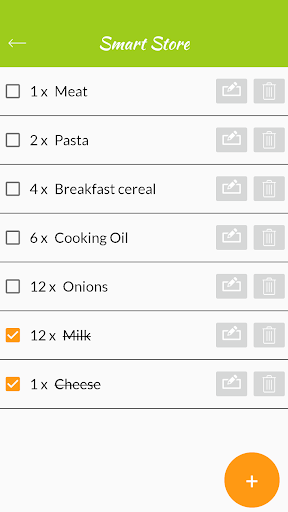 Shopping List (Grocery) Screen 3