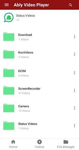 Android application Ably Player screenshort