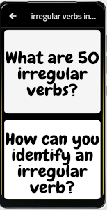 irregular verbs in english