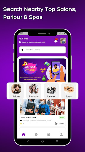 ZIAVII- Salon Appointment App Screenshot