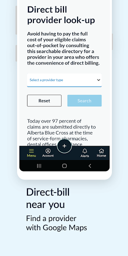 Android application Alberta Blue Cross®—member app screenshort
