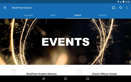 Screenshot of RockPoint Church
