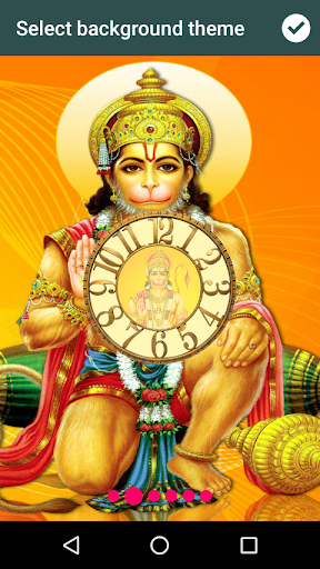 Hanuman Ji Clock LiveWallpaper Screen 3