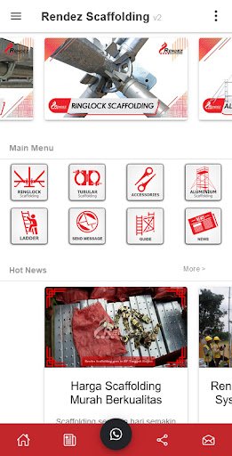 Android application Rendez Scaffolding screenshort