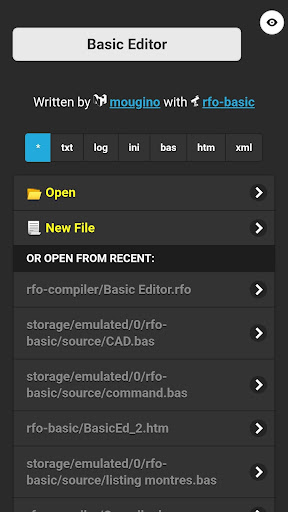 Basic Editor no-ad, open source