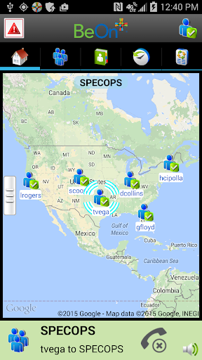 Android application BeOn PTT screenshort