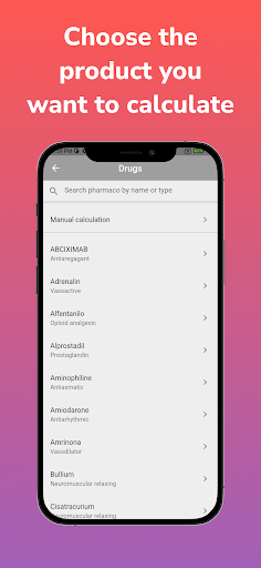 Android application Doctor: Infusion calculator screenshort