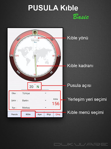 Pusula Kıble Basic Screen 3