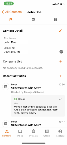 Android application Goapp Mobile screenshort