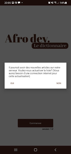 Afrodev. Le dictionnaire Screen 2