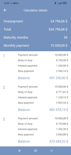 Mortgage Calculator Screen 3