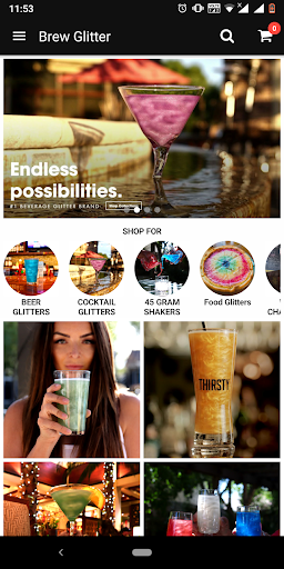 Android application Brew Glitter screenshort