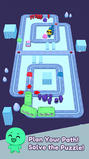 Tram mania Color Match Puzzle