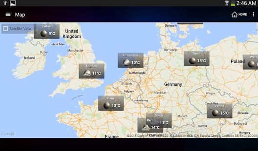Виджет погоды и часов для Android Screenshot