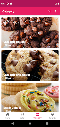 Android application Easy Cookie Recipes screenshort