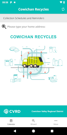 Android application Cowichan Recycles screenshort