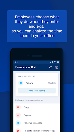 Android application TimePad - Time Tracking screenshort