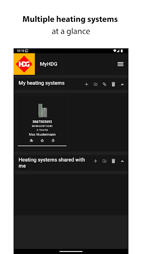 myHDG Screen 2