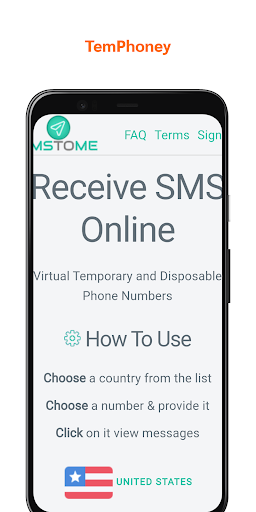Android application TemPhoney screenshort