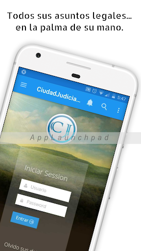 Android application Ciudad Judicial screenshort