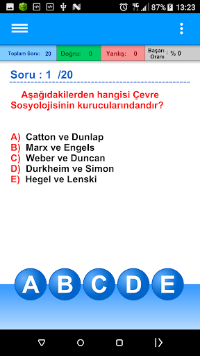 AÖF Sosyoloji Çıkmış Sorular