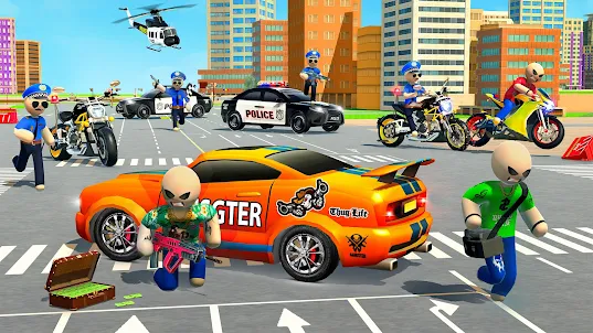 Stickman Police MotoBike Chase