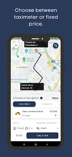 Screenshot of Taximes App