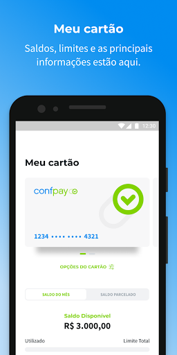 Android application Confpay screenshort