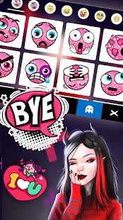 かわいい悪魔の少女キーボードの背景 Iphone Android ゲーム どっち Tibigame Net