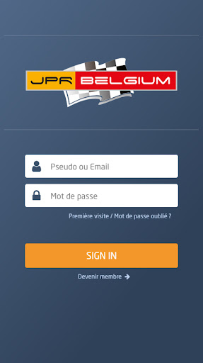 Android application JPR BELGIUM INDOORKARTING screenshort