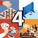 ボードゲーム：4 in 1 - Androidアプリ
