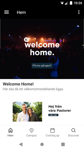 Android application Lifecenter Church Sweden screenshort