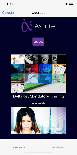 MyAstute Screen 2