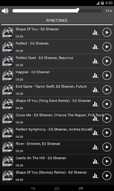 Captura 7 ED Sheeran Ringtones Free android